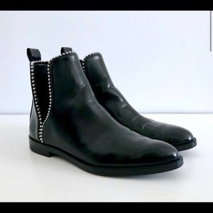 Zara Flat Ankle Boots (Opening&Studs)